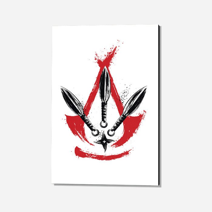 Assassin's Creed Shadows - Kunai and Shuriken - Assassin's Creed art - Metal Poster